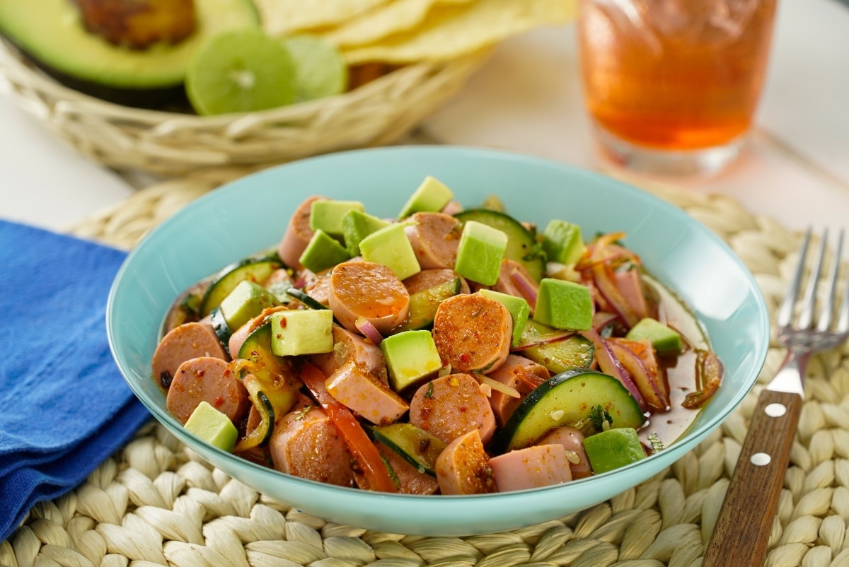 Aguachile rojo de salchicha