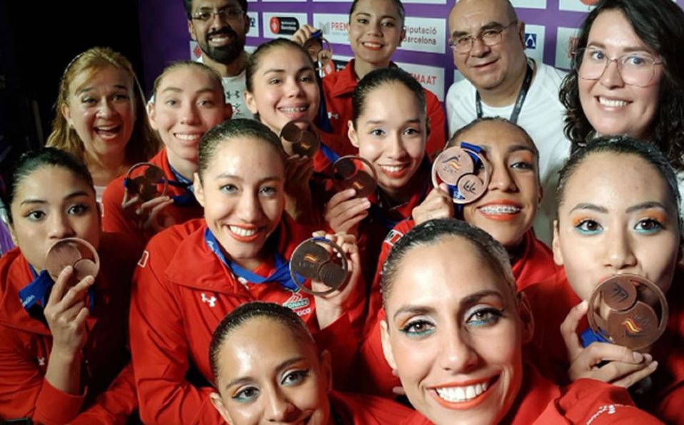 Mexicanas de nado sincronizado obtuvieron bronce en Mundial