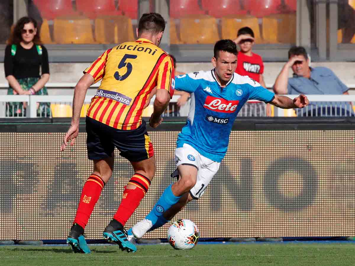 “Chucky” Lozano ve acción en goleada del Napoli