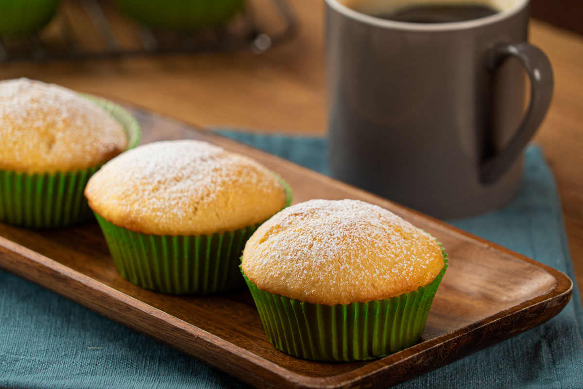 Cupcakes de elote esponjositos