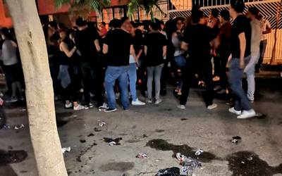 Quebrantan cuarentena, violentan policías y Hacen “COVI-FEST”